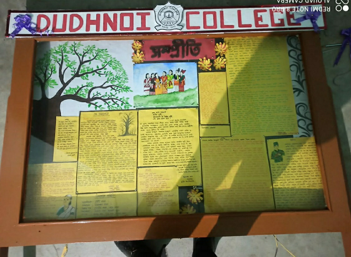 Dudhnoi College Wall magazine