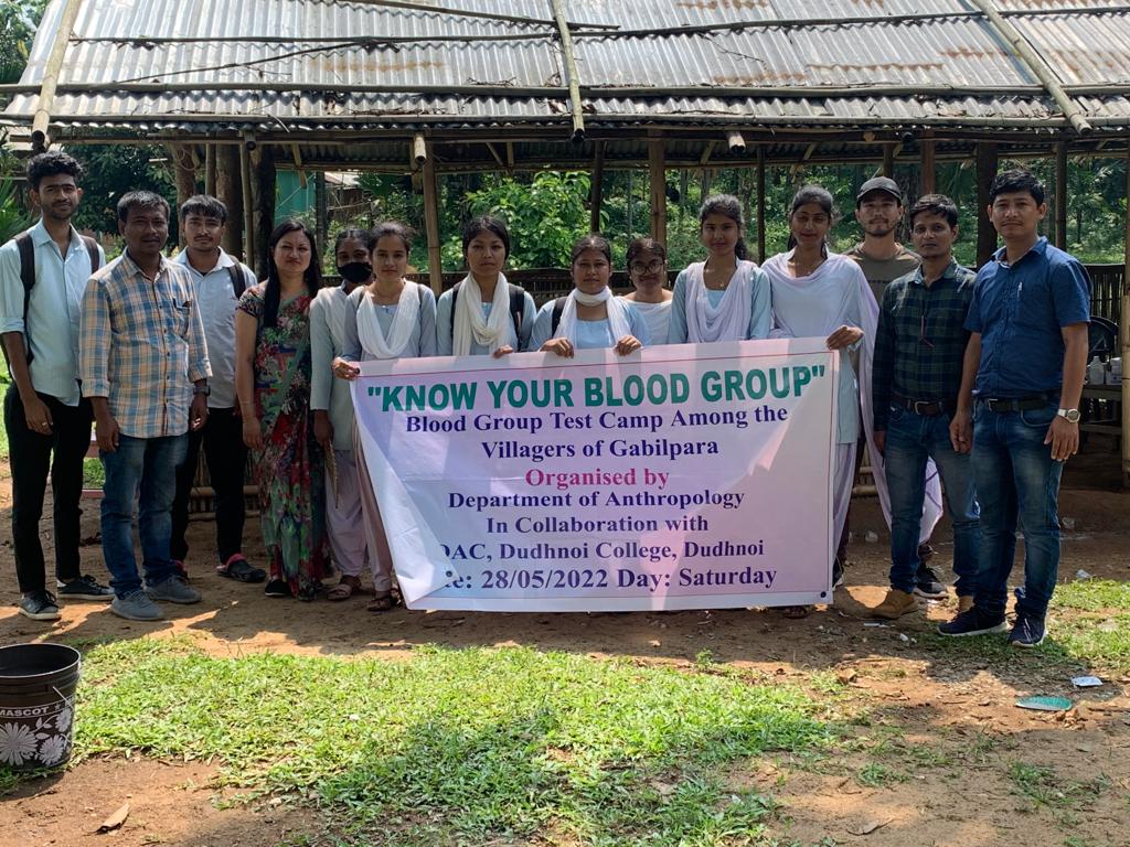 Blood Group Testing in Gabilpara Village