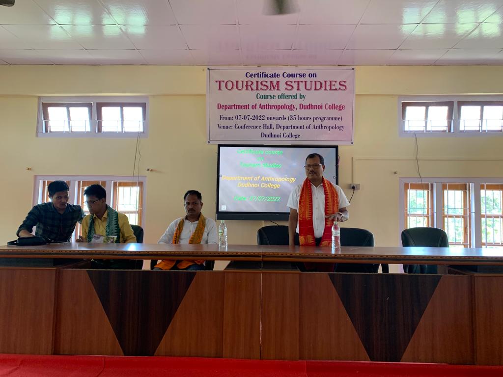 Inauguration of Certificate Course on Tourism Studies